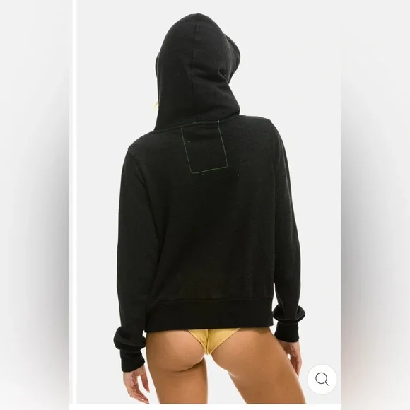 Aviator nation NINJA PULLOVER HOODIE - CHARCOAL size XS unisex - Picture 4 of 6